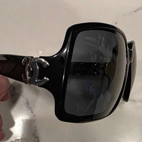 CHANEL | Accessories | Vintage Chanel Black Sunglasses No  display picture 3